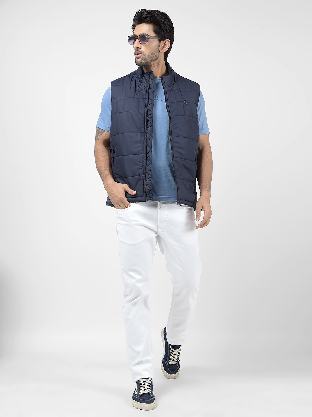 Numero Uno Men Solid Navy Jacket